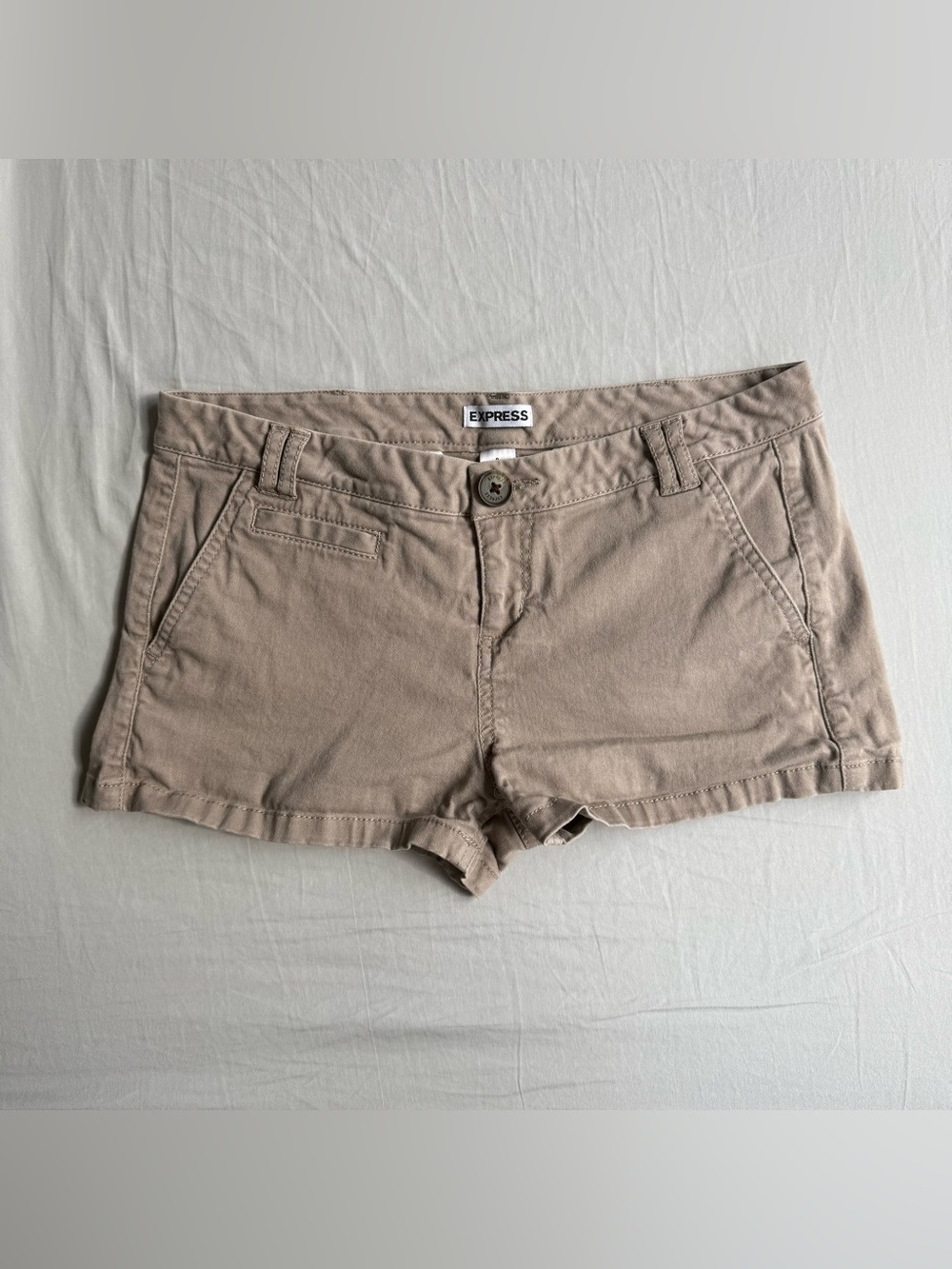 Express Women’s Tan Brown Mini Shorts Low rise y2k